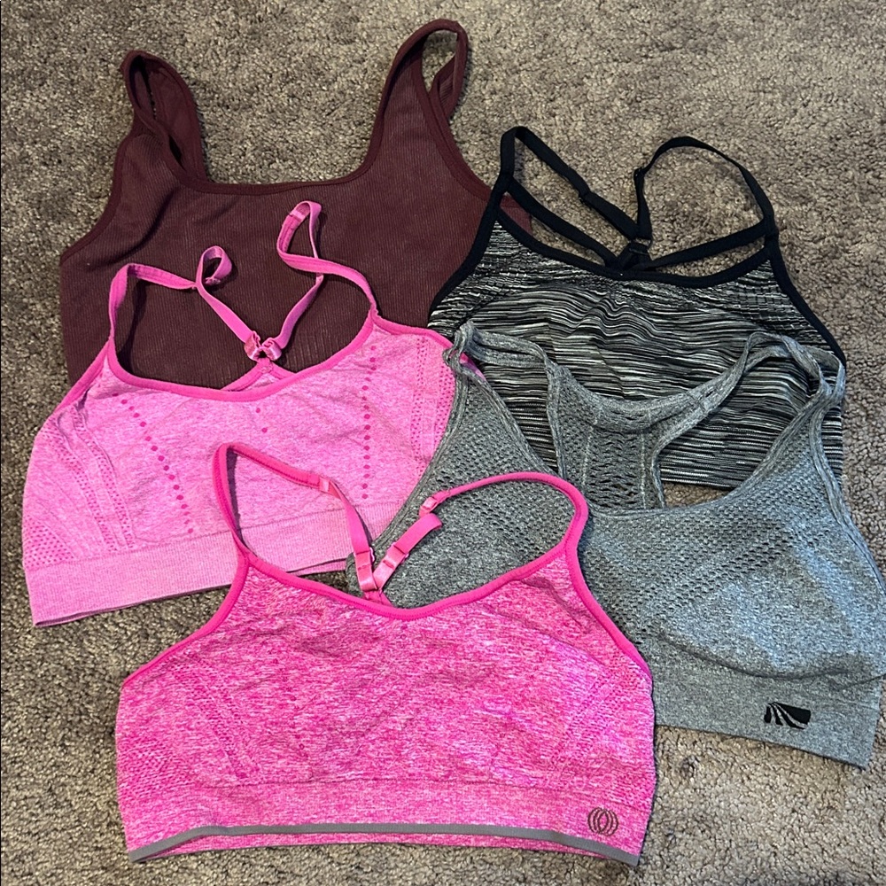 Size medium athletic/lounge sports bra bundle!